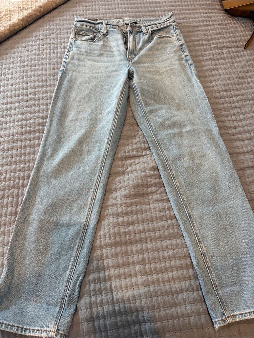 American Eagle Outfitters Light Blue Straight Leg Jeans